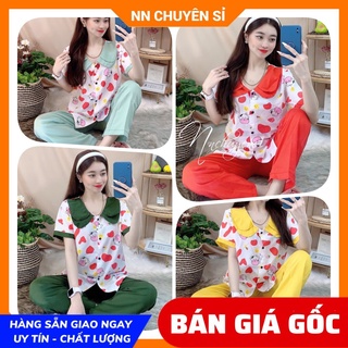 Đồ bộ bò sữa cho nữ mặc nhà vải kate mềm mịn mát Đồ bộ hoạt hình dễ thương DBKIHTN43