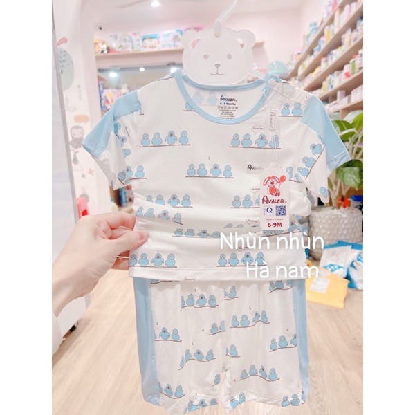 Bộ cài vai sợi tre cộc tay mẫy mới của Avaler size từ 6-9m đến 3-4y
