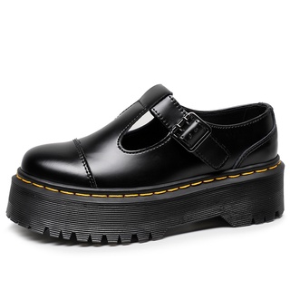 Bác sĩ Martens Nữ Giày T Loại Cao Su Đế Dày Ngón Chân Độ Dày 3.5cm Gót Độ Dày 4.5cm Microfiber Da Giày Size 35- 42