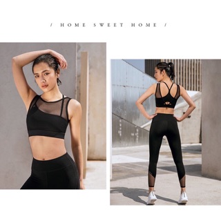 HOT ❤️ 10.10 😍 🌸 🍀 Set phối lưới cao cấp( kèm mút ngực) gym,thể thao CC > . Đẹp . . Đẹp ❤️ :
