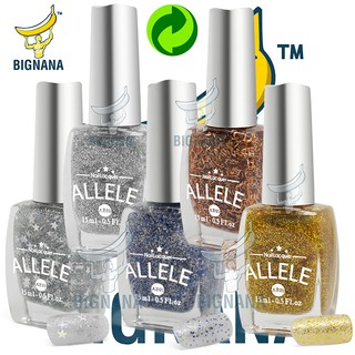 Các Tông Kim Tuyến Đủ Màu, Trắng, Vàng, Da, Xà Cừ Sang Trọng, Sơn Móng Tay Allele Chai 15ml Gam Màu Đẹp