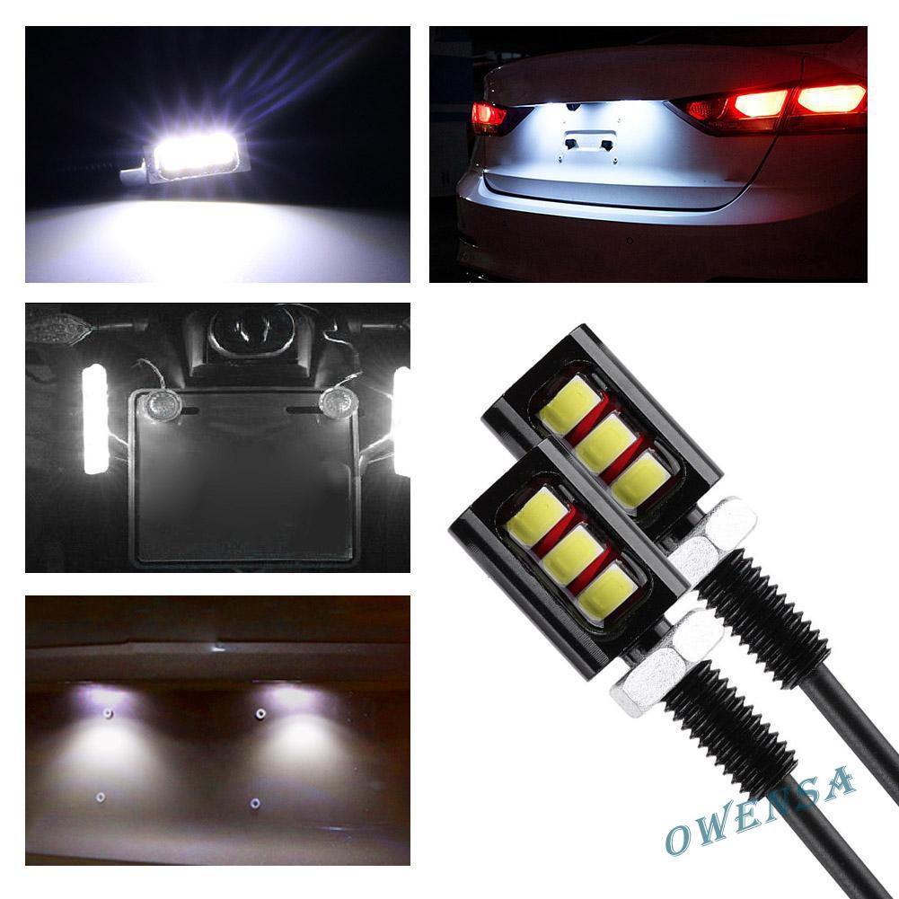 Bộ 2 đèn soi biển số xe 5630SMD 3 LED cho xe máy xe hơi
