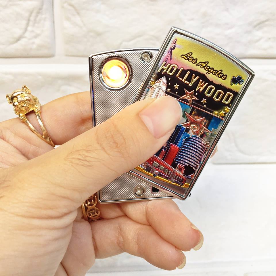 Vỏ Zippo khắc 3D nhiều hình bật lửa điện tặng cáp sạc - TANY SHOP EL16