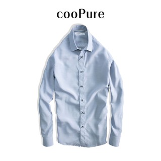 Sơ mi nam cooPure màu xanh ghi chất vải Bamboo cực mịn, thiết kế lịch thiệp NO.2275 (5 màu)