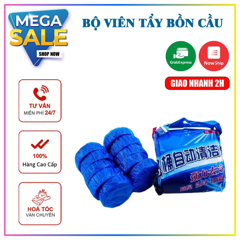 Bộ 10 viên tẩy bồn cầu diệt khuẩn