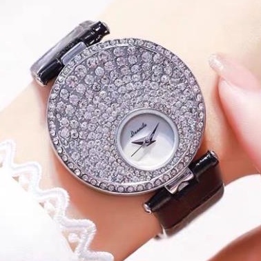 Đồng hồ nữ, đồng hồ Piaget dành cho nữ full đá, dây da bền đẹp, có 4 màu - Freeship