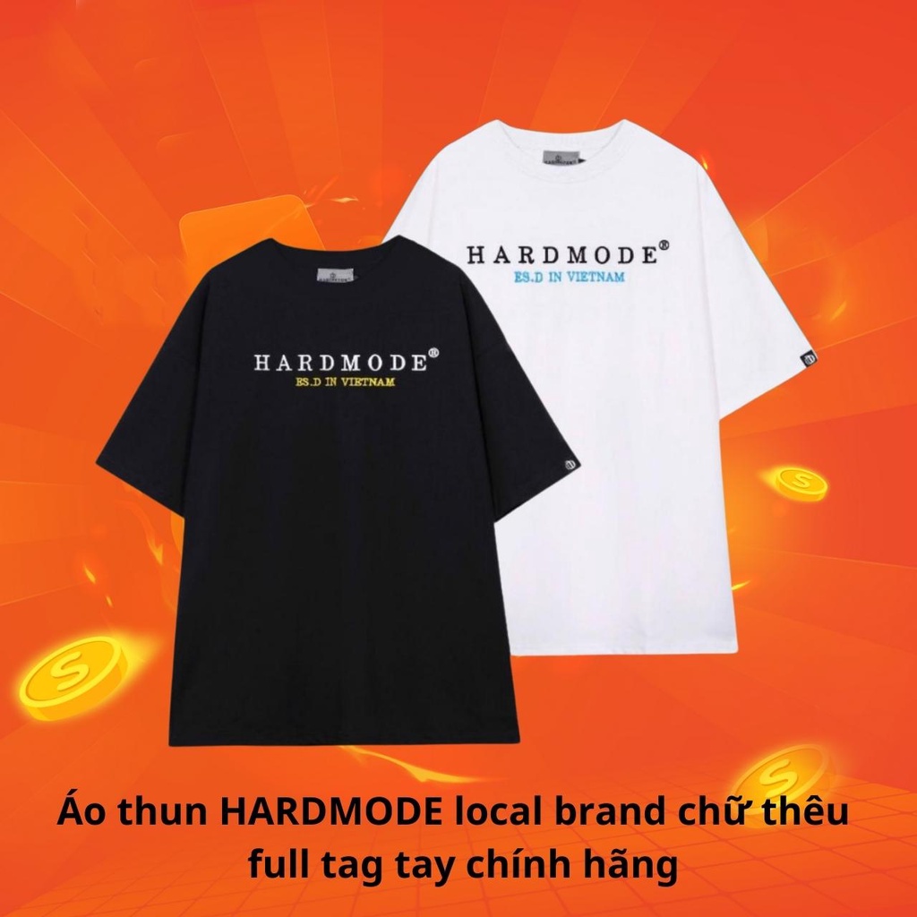 Áo thun local brand HARD MODE essential , áo phông form rộng nam nữ Hardmode V1