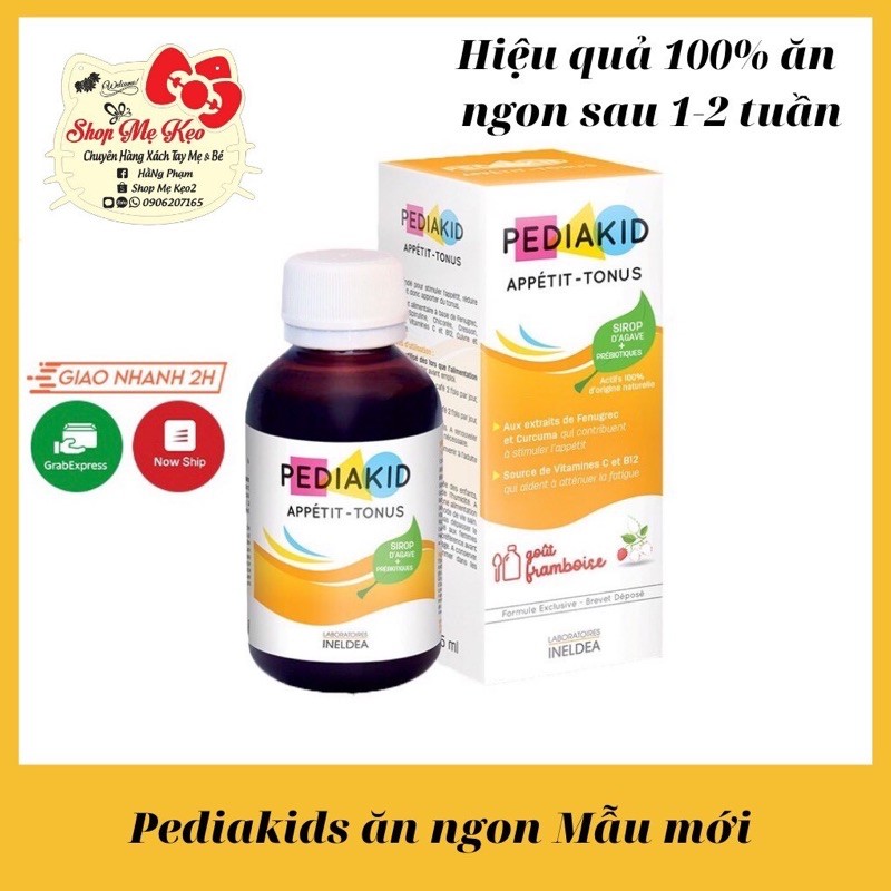 Pediakid Appéstit Tonus - Siro kích thích ăn ngon - Pháp 125ml - Hỗ trợ ăn ngon, tiêu hóa tốt, hấp thụ tốt, tăng cân