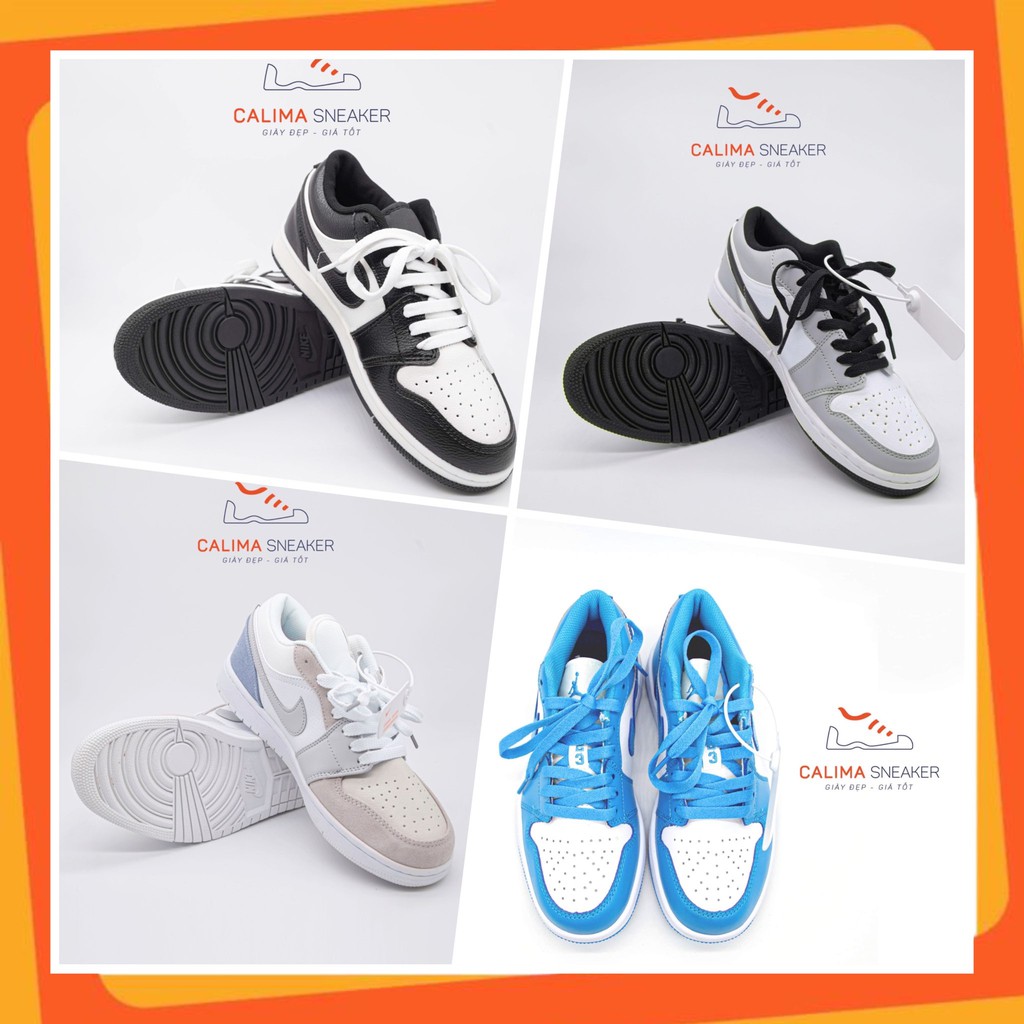Giày sneaker nam, giày sneaker nữ JD Panda cổ thấp / JD1 Smoke / Paris / JD Blue Xịn / Calima Sneaker