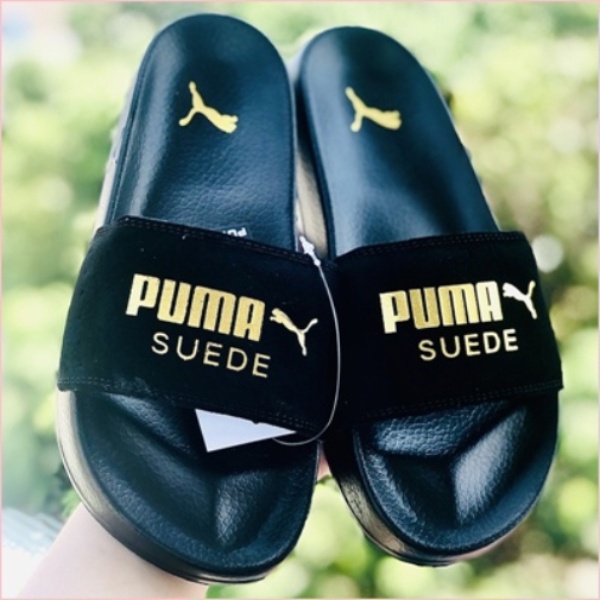 Dép 𝗣𝗨𝗠𝗔 Da Lộn Quai Ngang Nam Nữ Chữ Dệp Nỗi Siêu Êm Hot Trend