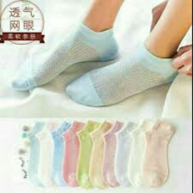Combo 10 đôi tất lưới nữ thông hơi