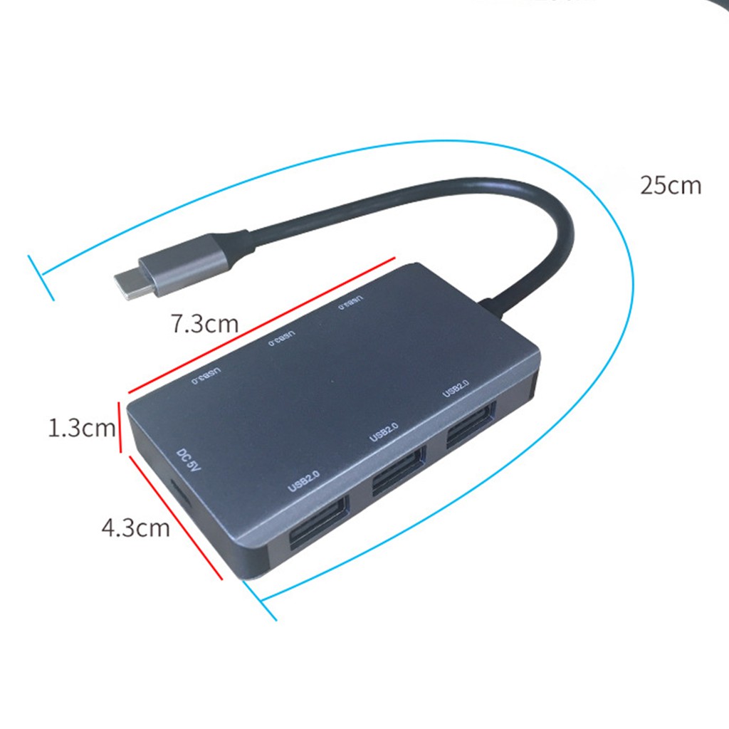 Bộ Chia 6 Cổng Usb2.0 / 3.0 Tốc Độ Cao | BigBuy360 - bigbuy360.vn
