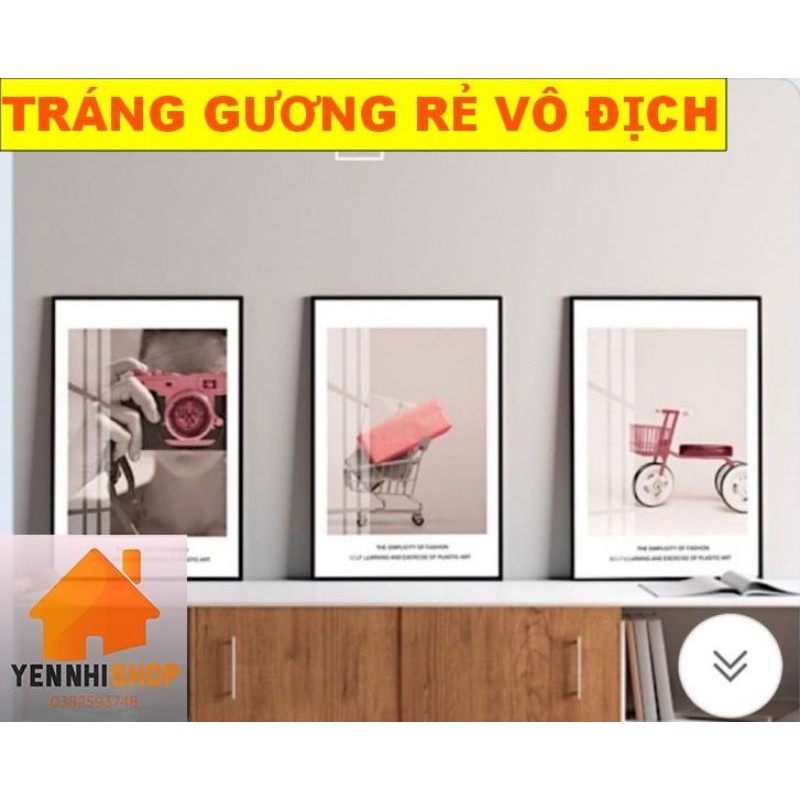 Tranh đồng hồ, {Xả Kho} 4 mẫu tranh tráng gương giá xưởng, tranh treo tường