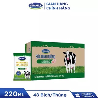Thùng 48 Bịch Sữa Vinamilk Có Đường 220ml