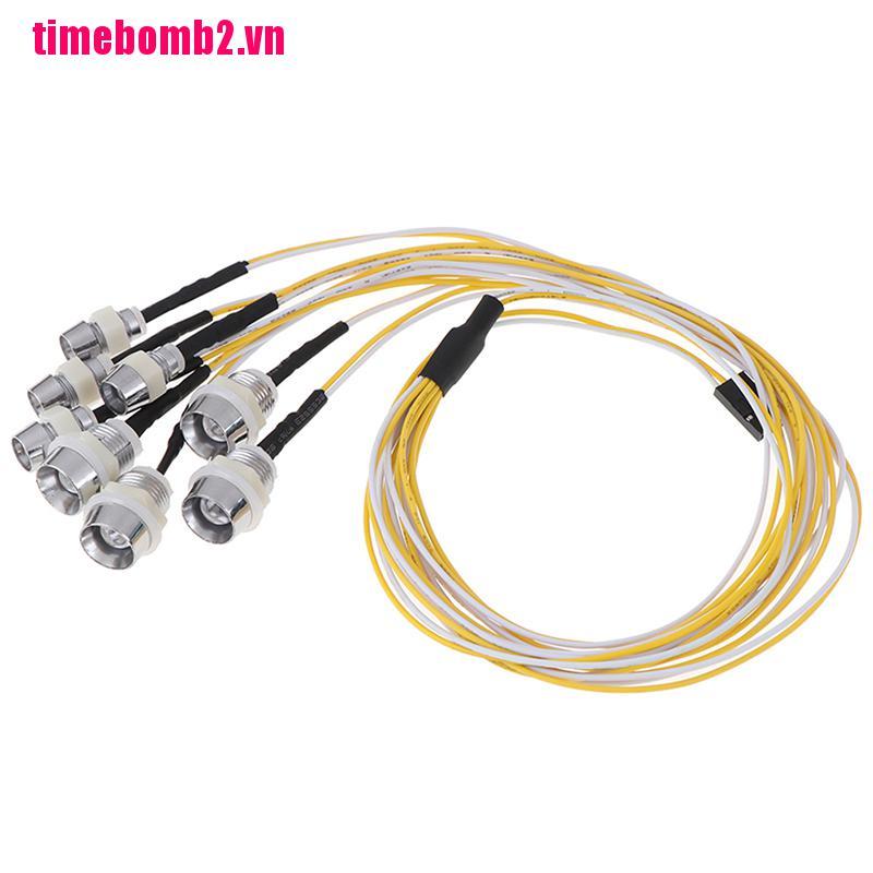Bộ 8 Đèn Led 2 Bóng Tỉ Lệ 1 / 10 1 / 8 Rc Crawler Tamiya Axial Chất Lượng Cao