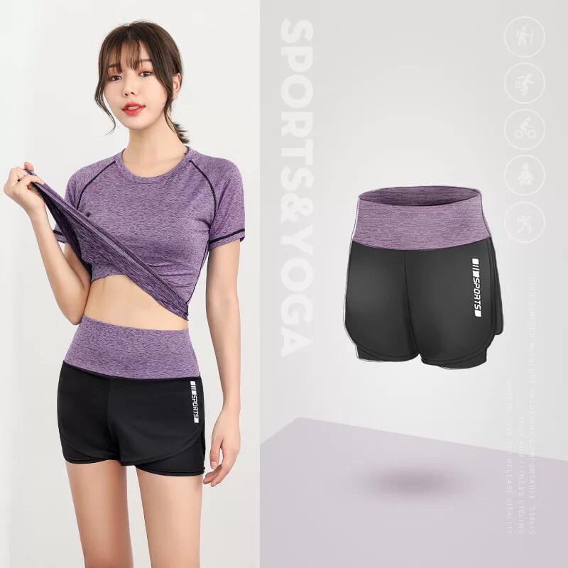Quần Tập Gym Nữ Quần Đùi Gen Bụng Nâng Mông Co Giãn Thấm Hút Mồ Hôi Ôm Body SYJDK K1-B5 | BigBuy360 - bigbuy360.vn