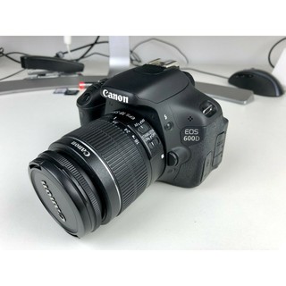 Máy ảnh Canon 600d + lens 18-55mm  - 18.0 Megapixels - Quay Full HD - Đẹp 95%