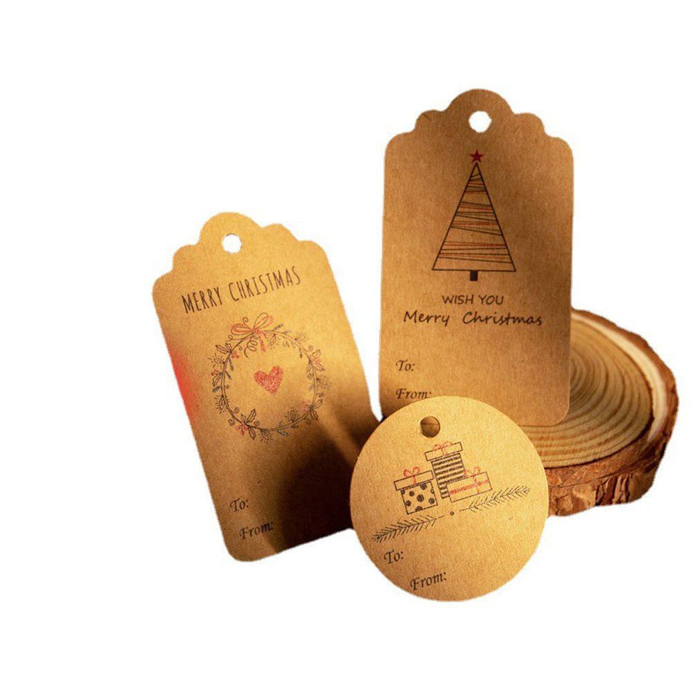 EUTUS Set 50 Nhãn Treo Trang Trí Cây Thông Noel