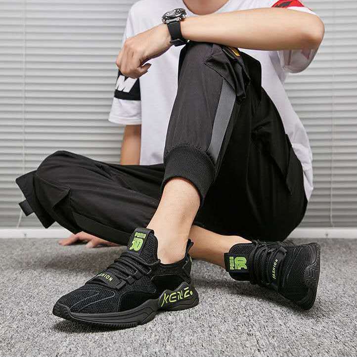 Giày thể thao nam 2021, giày sneaker nam M5 siêu đẹp thoáng khí, phong cách Hàn Quốc RENTI
