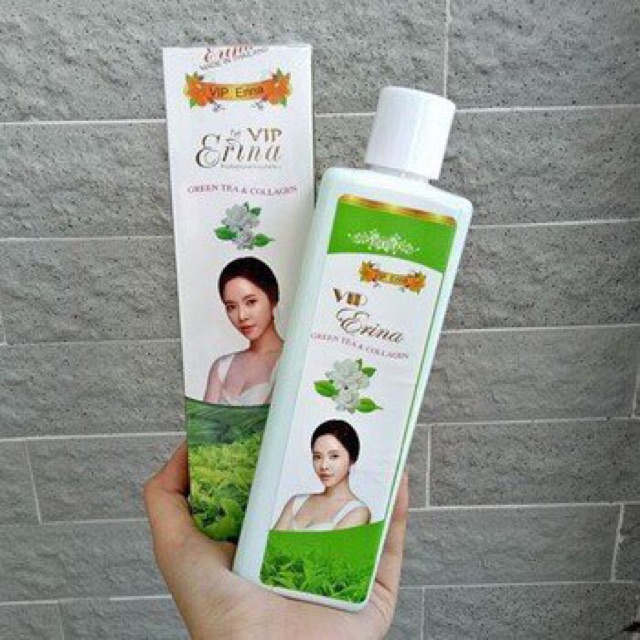 Sữa Tắm Trắng Trà Xanh Collagen Erina Thái Lan