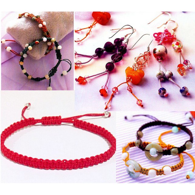 Cuộn dây Nylon 1mm*22M làm vòng tay phong cách Trung Hoa