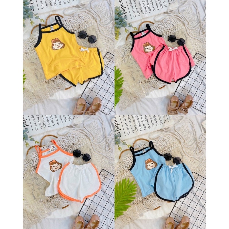 Bộ 2 dây hoạt họa cho bé gái - Dành cho mùa hè