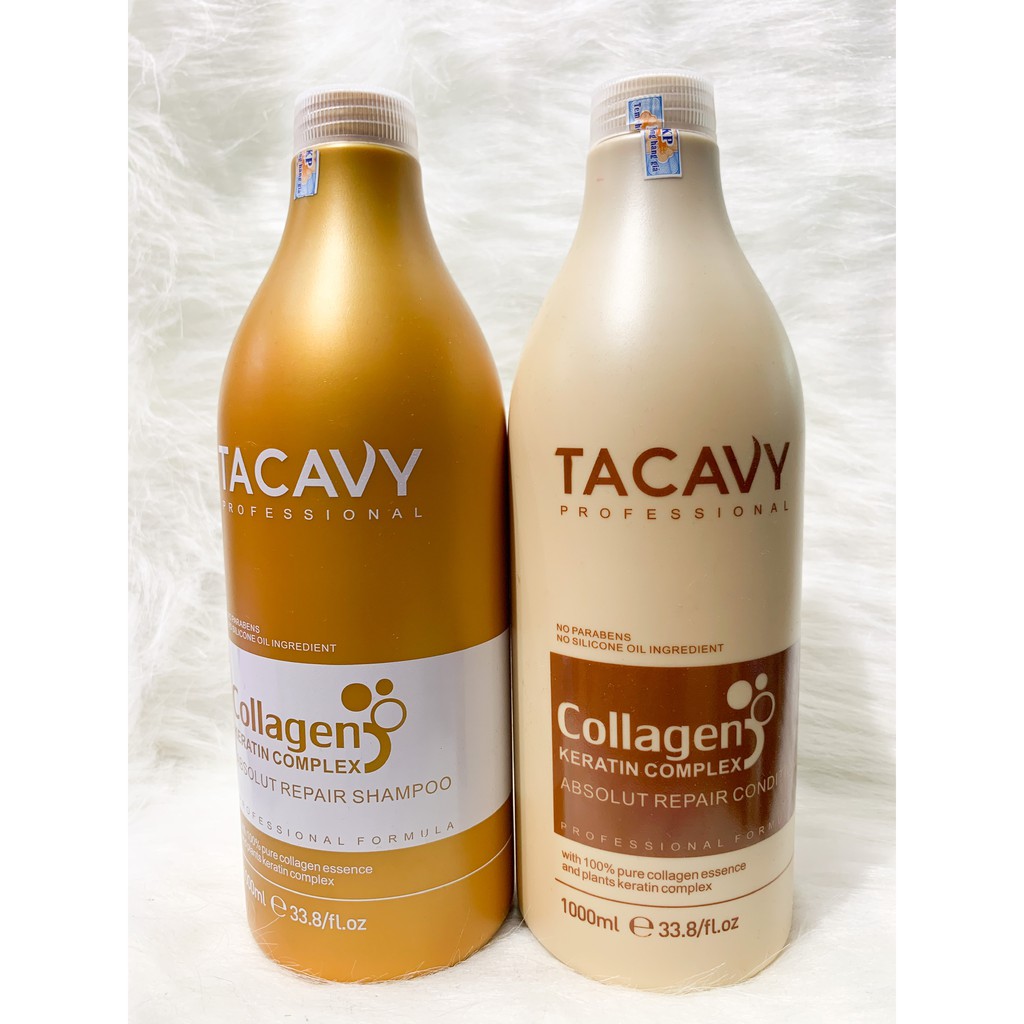 KHUYÊN DÙNG - Dầu cặp Collagen Tacavy tốt nhất hiện nay ( 2 chai gội + xả)