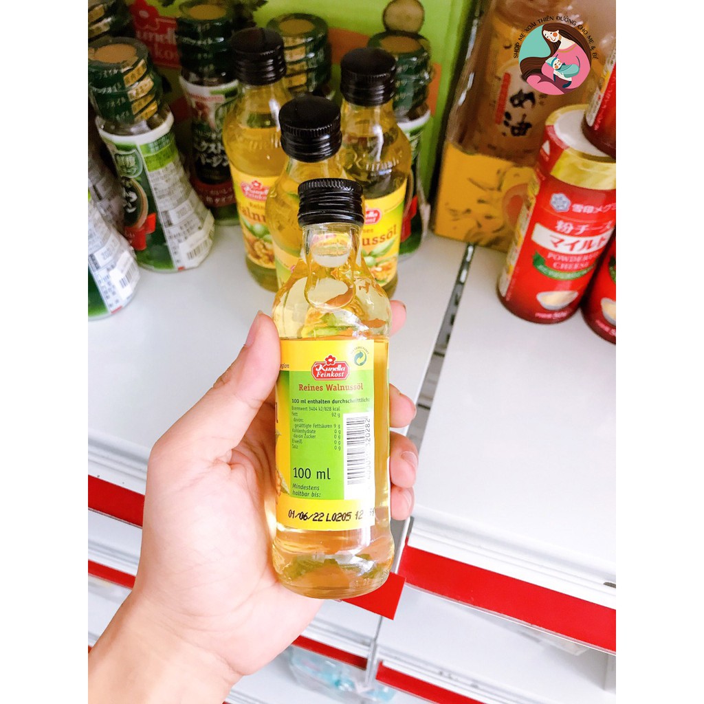 Dầu ăn dặm óc chó Đức Kunella 100ml cho bé(5/2022)