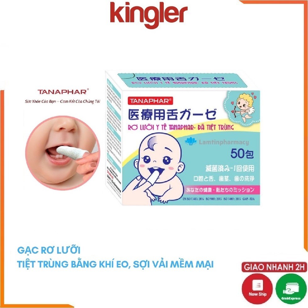 Gạc Rơ Lưỡi Trẻ Em Tiệt Trùng - Tiêu Chuẩn Xuất Nhật, An Toàn, Sạch Sẽ, Tiện Dụng Cho Mẹ - Kingler 7040