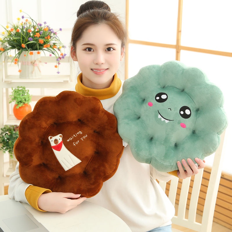 Đệm Lót Ghế Ngồi Văn Phòng / Ghế Ngồi Máy Tính Dày Dặn Hình Bông Hoa