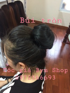 Tóc búi tròn giả