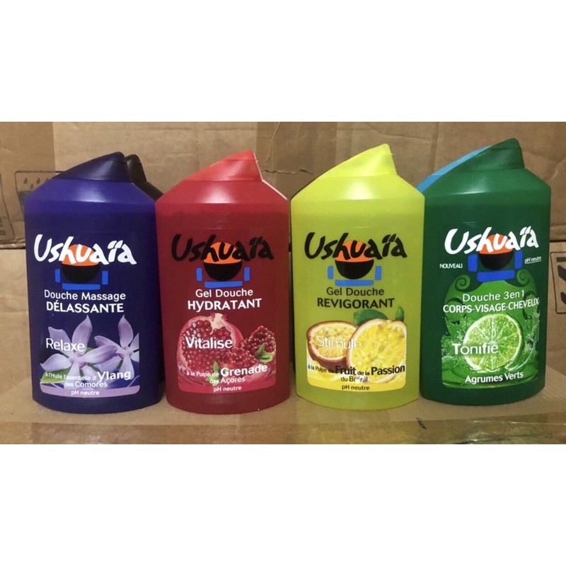 🎀SỮA TẮM DẠNG GEL USHUAIA -250 mL