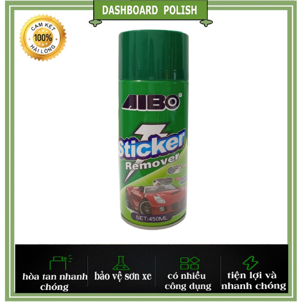 [Rẻ vô địch] Bình xịt tẩy vết bẩn, keo dán, nhựa đường AIBO chính hãng