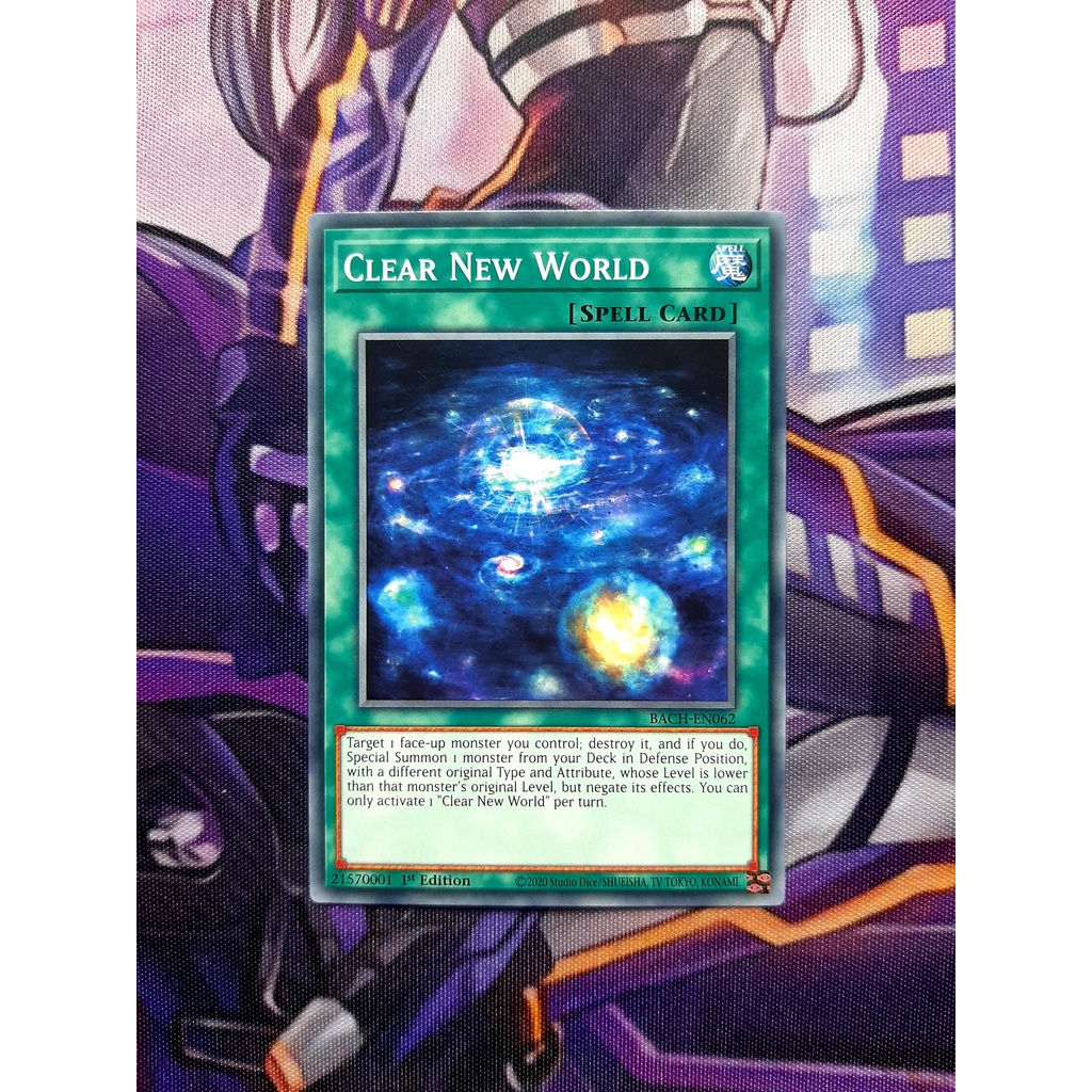 Thẻ Bài Yugioh SPELL Clear New World - BACH-EN062 - Common 1st Edition