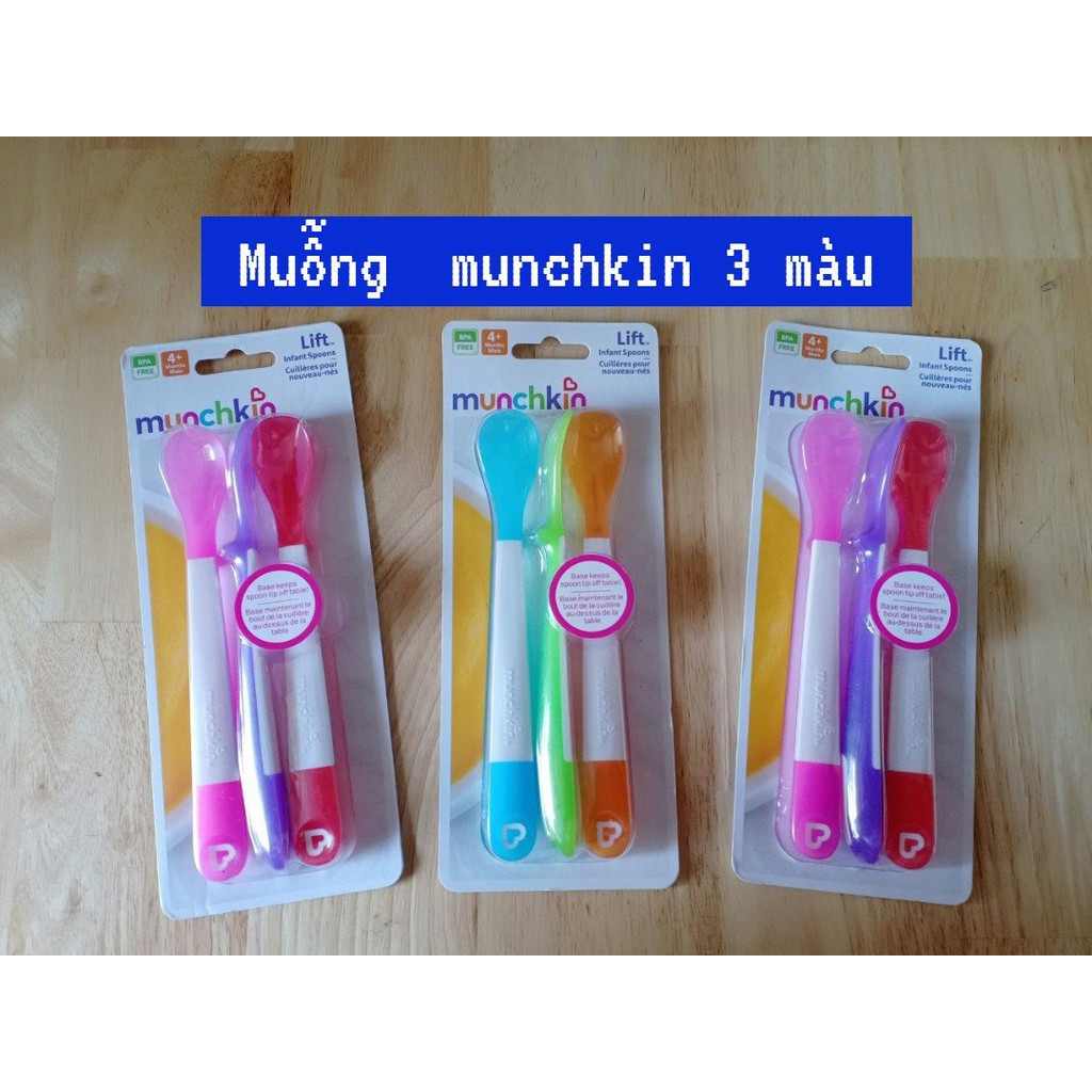 Bộ muỗng mềm Munchkin bao gồm 3 chiếc muỗng