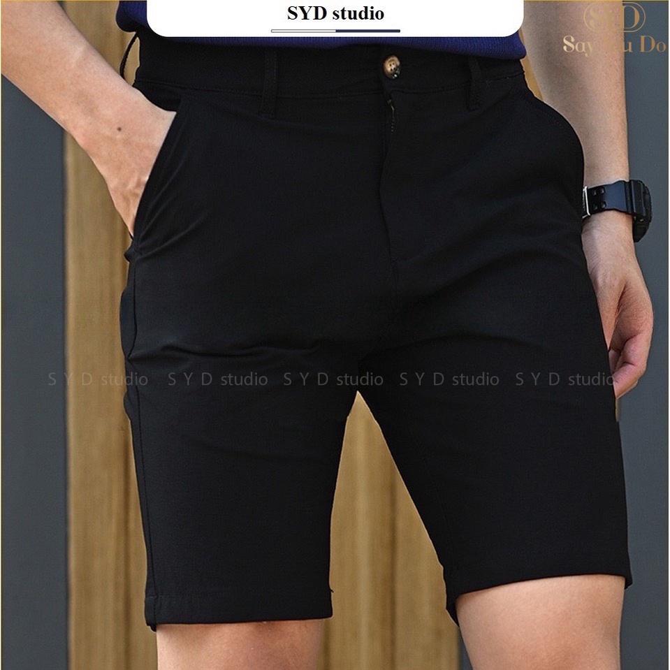 Quần Short nam CASUAL vải Kaki Wind cao cấp, trẻ trung, lịch lãm, chuẩn form - SYD