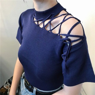áo len đan dây vai quảng châu
