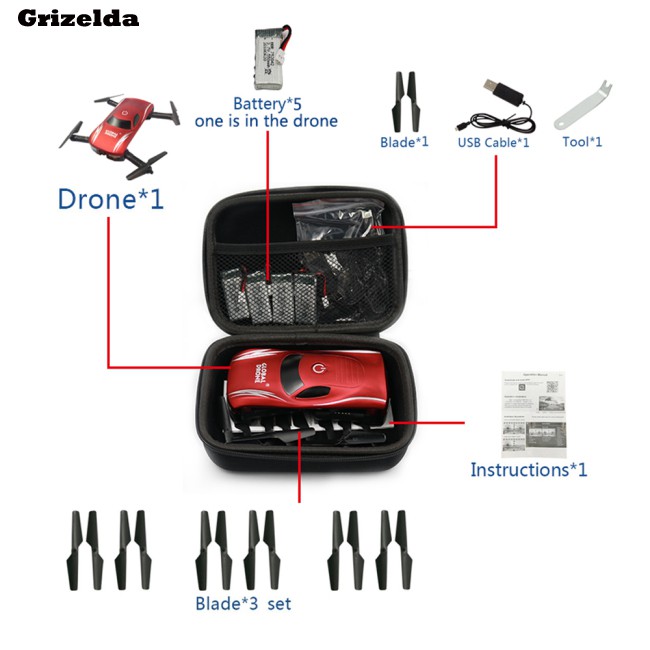 Túi Vỏ Cứng Bảo Vệ Cho Drone E58 / Jy018 / Jy019 / Gw58 / X6 / E010 / E010S / E013 / E50