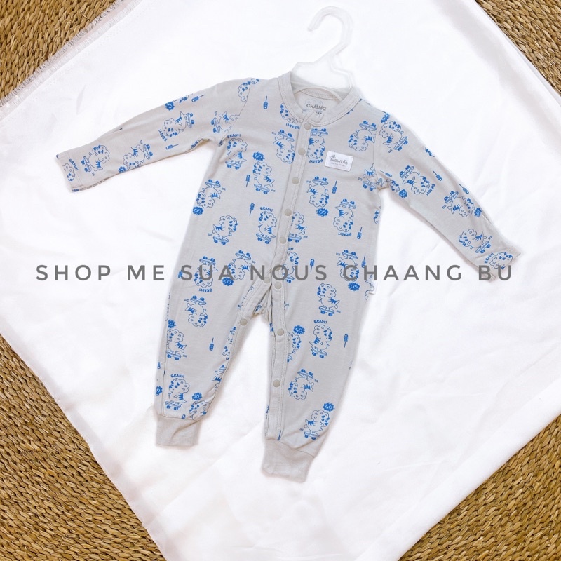 CHAANG Bộ body dài tay cho bé chất liệu cotton và sợi tre