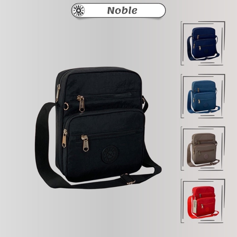 Túi đeo vai đựng Ipad, đựng sổ sách, chất liệu vải dù chống nước, siêu bền N372 chính hãng Noble
