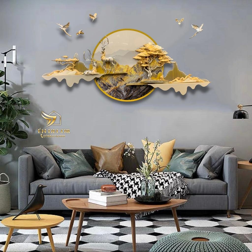 Tranh Phong Cảnh Treo Tường An Phong Cảnh TD09 , Tranh Sắt, Tranh Treo Tường Én Decor