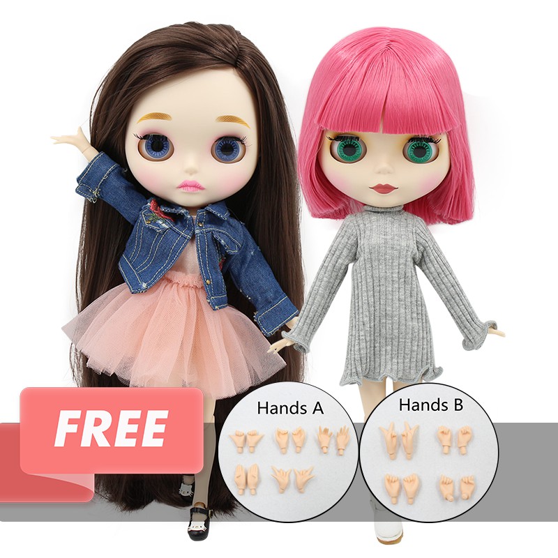 Búp bê Blythe BJD 1/6 có khớp 30cm màu mắt ngẫu nhiên