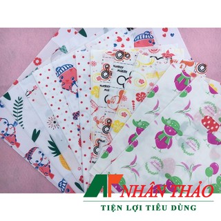 1kg Túi Xốp đóng gói hàng in sẵn hoa văn họa tiết đẹp