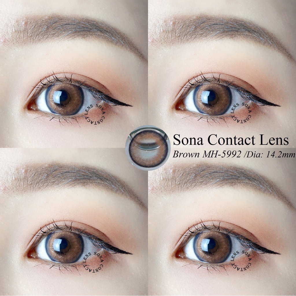 Lens Brown MH-5992 (kính áp tròng Sona Hàn Quốc)