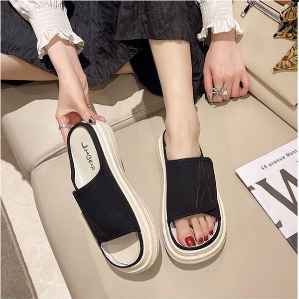 Dép quai ngang nữ ,dép nữ độn đế style ulzzang Hàn Quốc Hot 2022 DH02