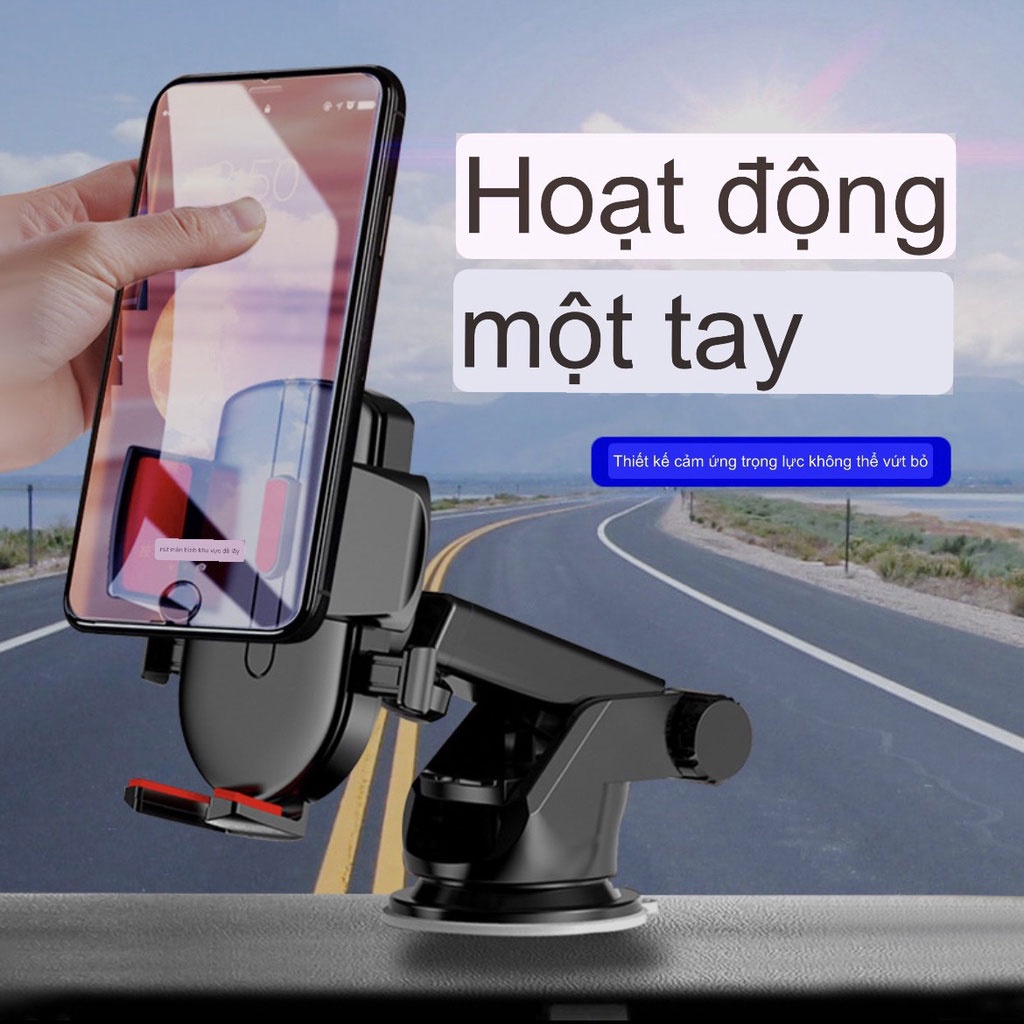 Giá đỡ điện thoại ô tô xoay 360 độ chống rung đa điểm trên taplo, gương chiếu hậu - Giá để điện thoại trên ô tô