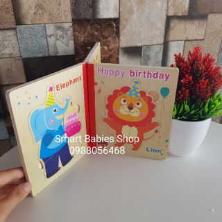 Sách gỗ ghép hình (giao ngẫu nhiên chủ đề)