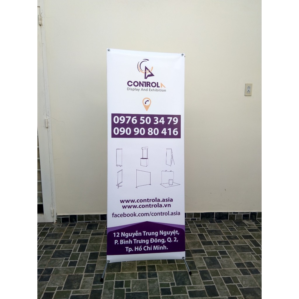 STANDEE CUỐN NHÔM SIZE 60X160CM CONTROL A DISPLAY