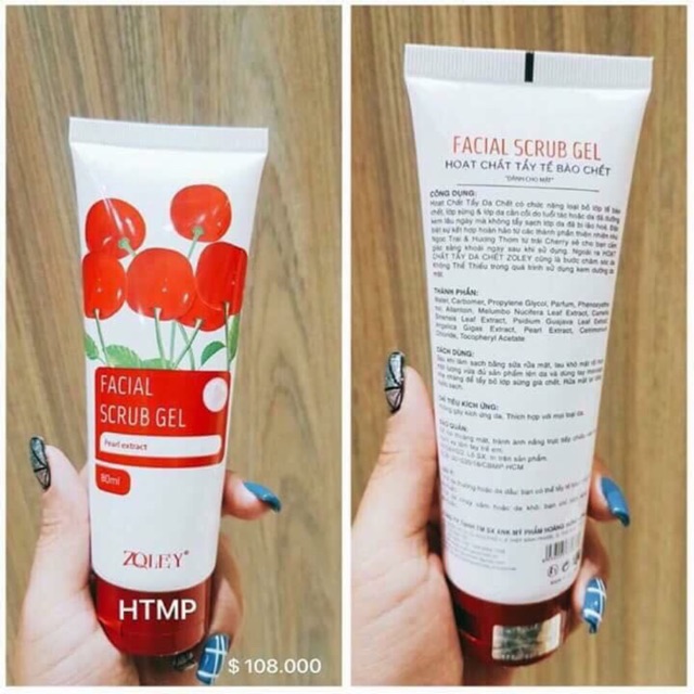 Gel tẩy tế bào chết hương cherry ZOLEY FACIAL SCRUB 80ml