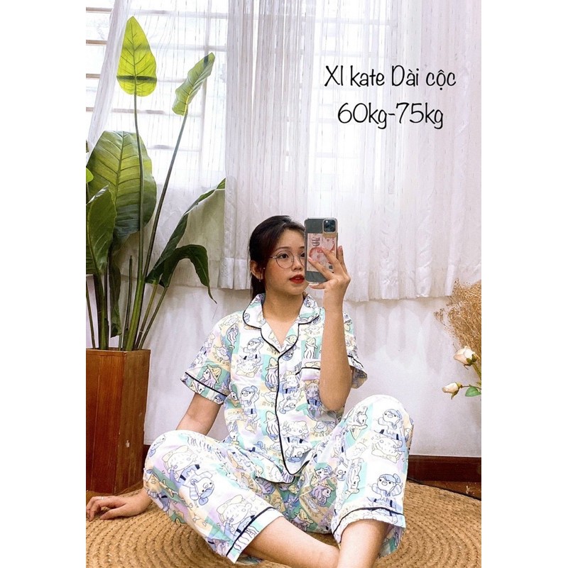 [Bigsize trên 65kg] Đồ bộ mặc nhà Pijama bigsize Kate Thái